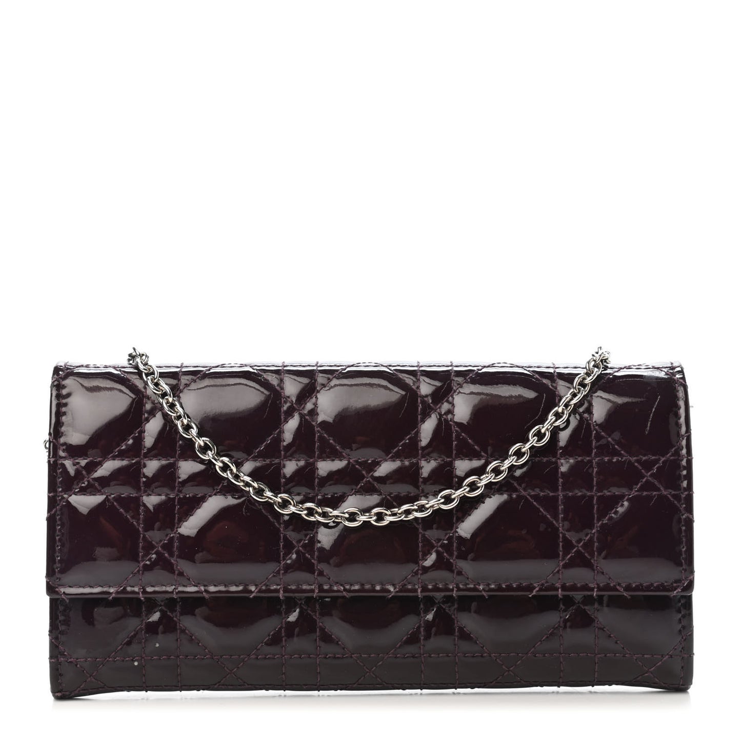 Patent Cannage Rendez-vous Chain Wallet Purple