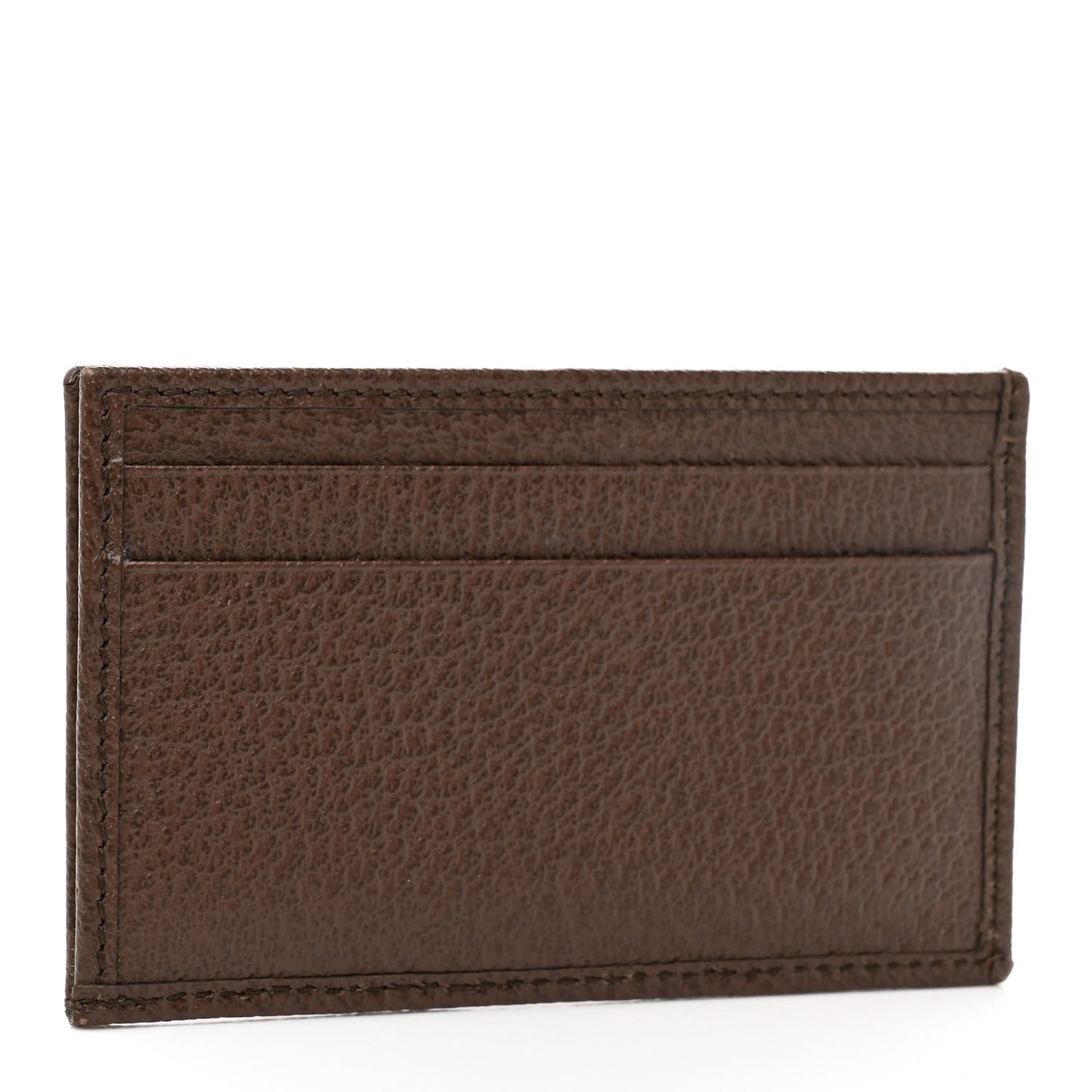 GG Supreme Monogram Ophidia Card Holder Brown