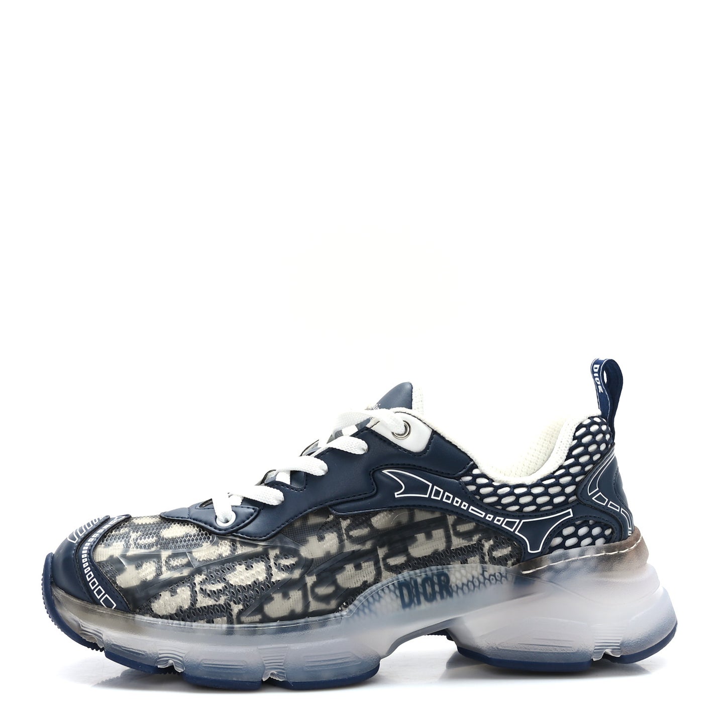 Technical Fabric Mesh Obique Dior Vibe Sneakers 39 Deep Blue