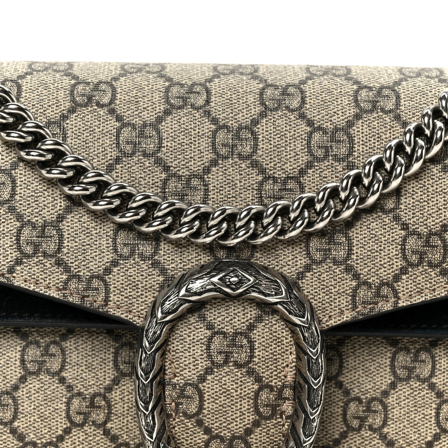 GG Supreme Monogram Small Dionysus Shoulder Bag Black