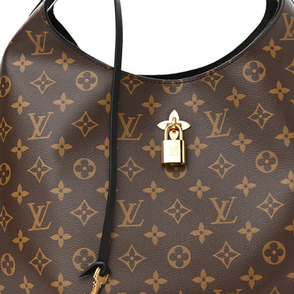 Louis Vuitton Monogram Flower Hobo Black 7 of 10