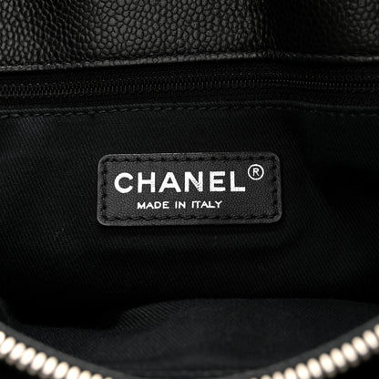 Chanel Caviar Quilted CC Timeless Soft Tote Black 6 of 10
