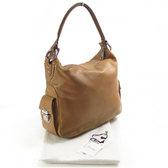 Leather Large Multipocket Hobo