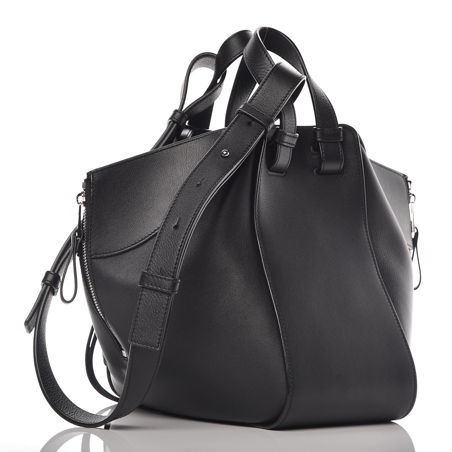 Loewe Calfskin Small Hammock Shoulder Bag Black 3 of 9