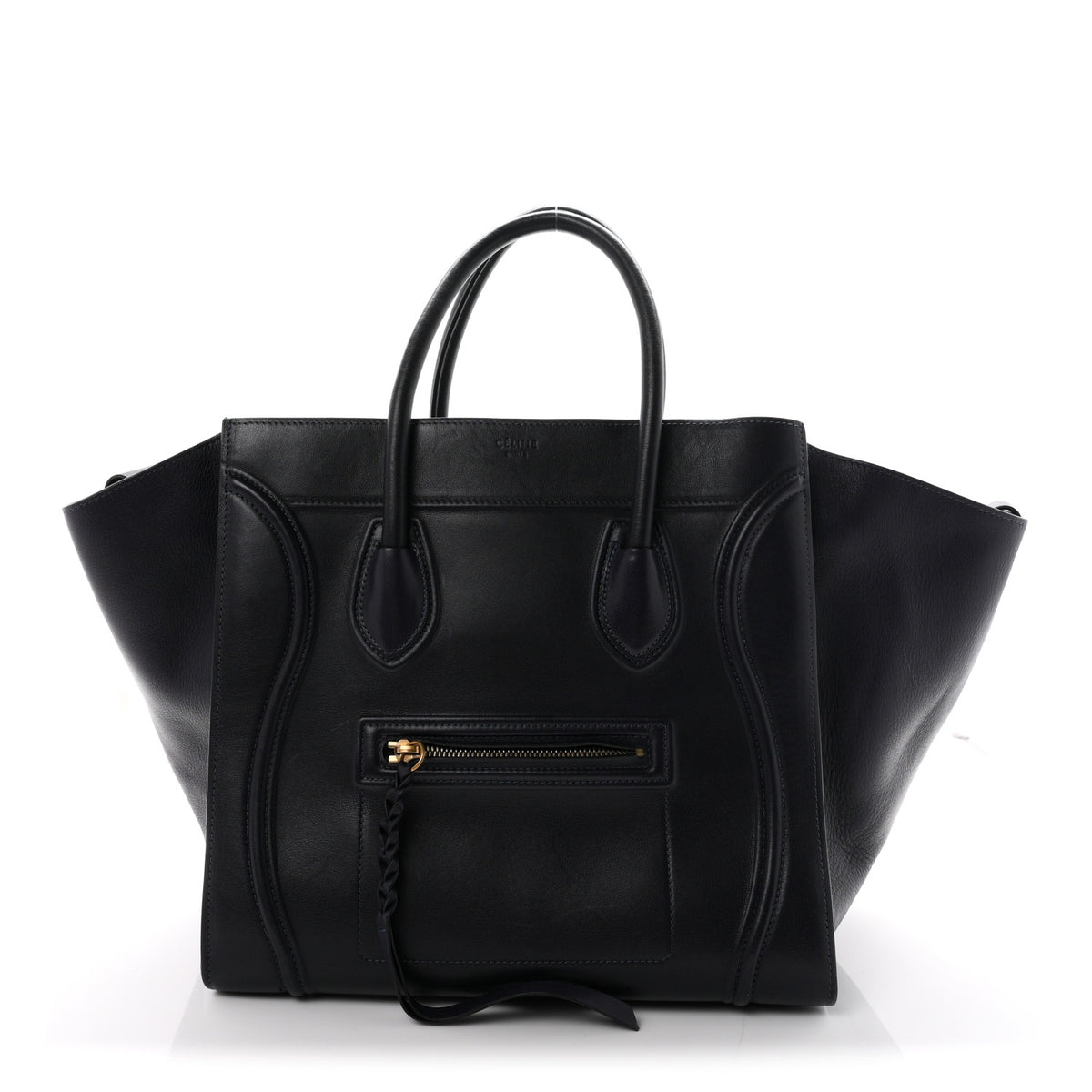 Supple Calfskin Medium Phantom Luggage Indigo