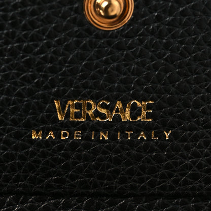 Versace Grained Calfskin Virtus Bifold Wallet Black 6 of 7