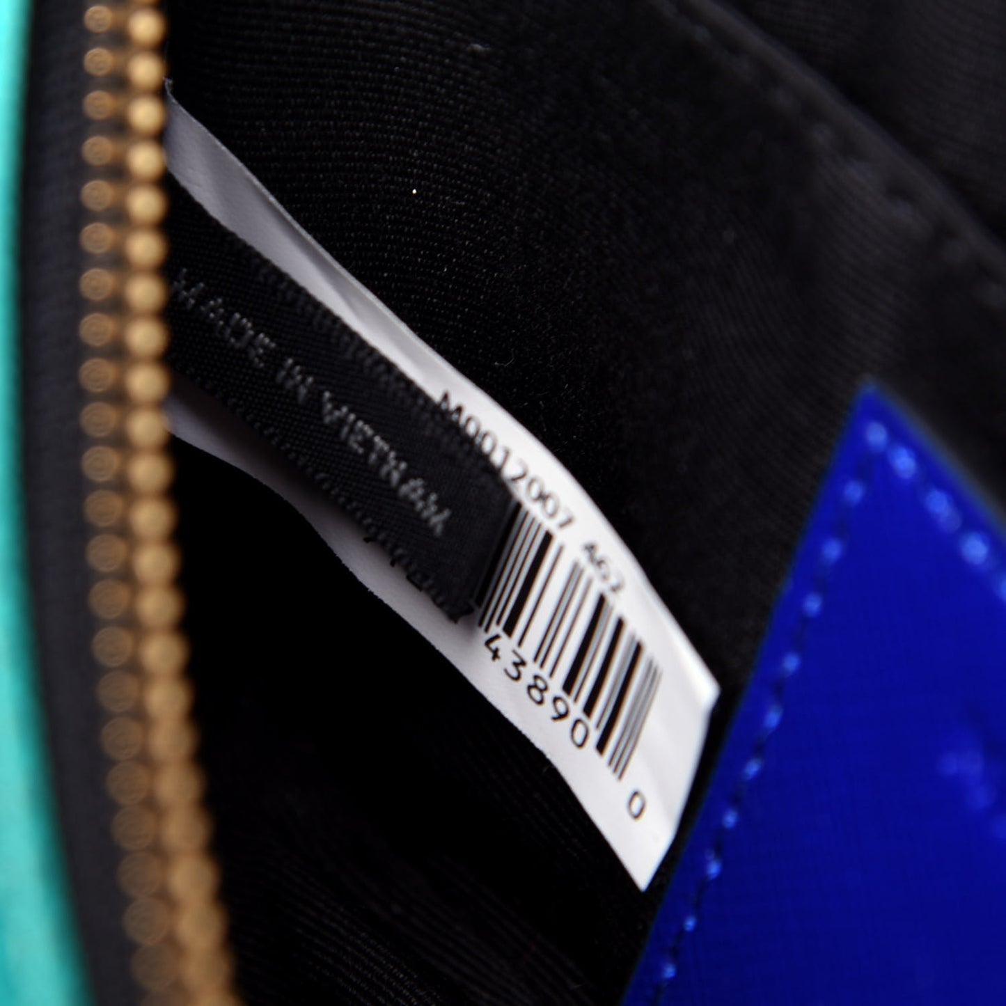 Saffiano Small Snapshot Camera Bag Academy Blue Multicolor