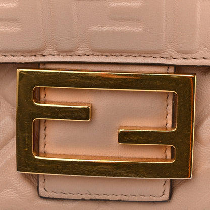 Fendi Nappa Small FF Embossed Midi Chain Baguette Light Rose 12 of 16