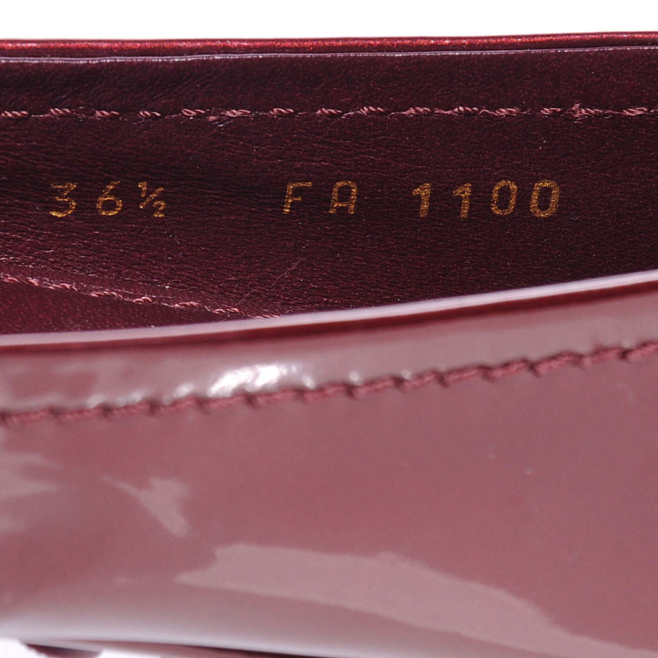 Patent Oxford Ballerina Flats 6.5 Rouge Fauviste