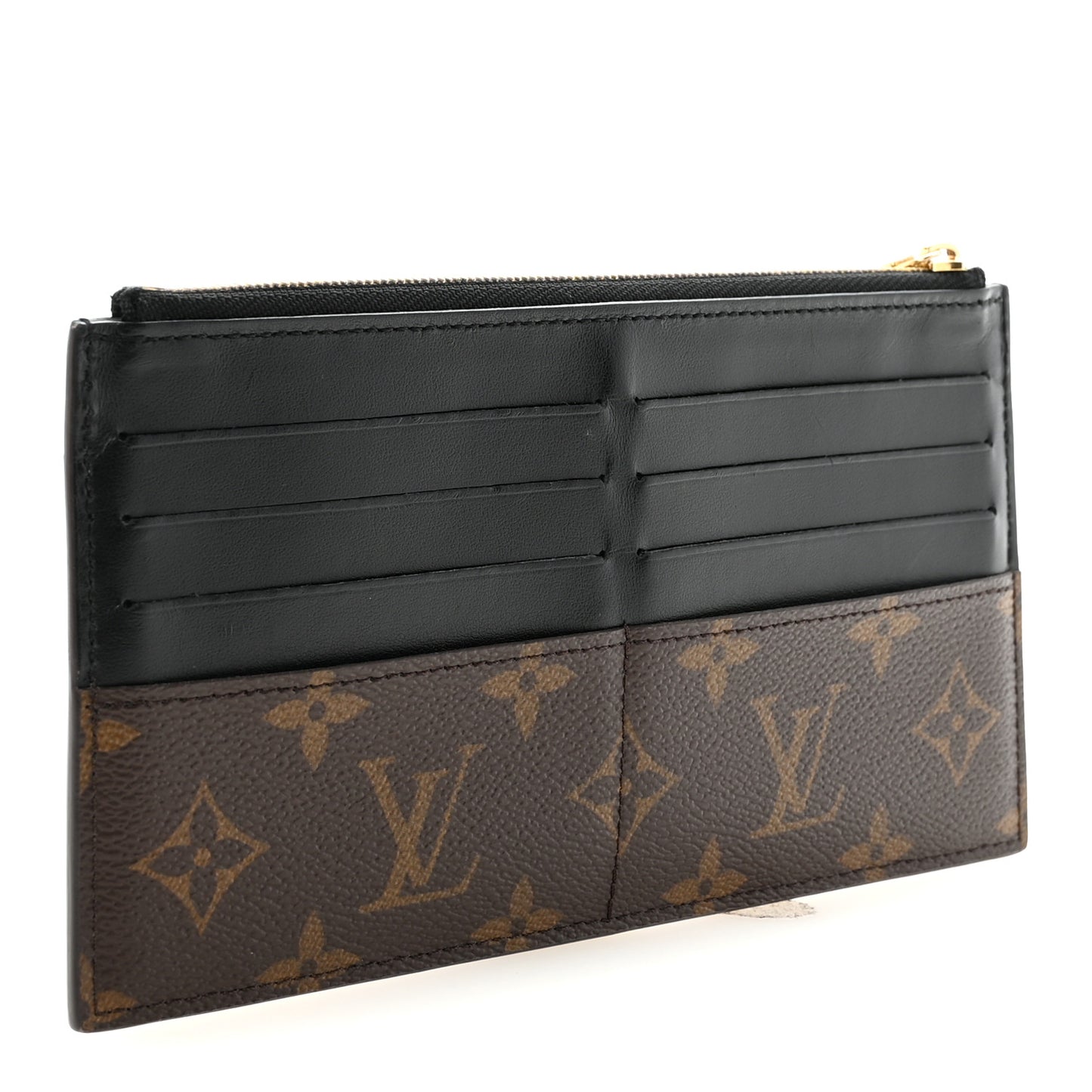 Monogram Slim Purse Black