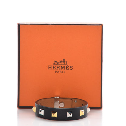 Hermes Swift Mini Dog Clous Carres Bracelet T1 Black 8 of 8