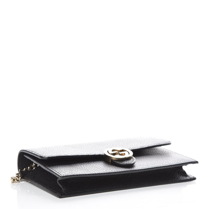 Gucci Dollar Calfskin Interlocking G Chain Wallet Black 4 of 10