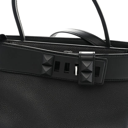 Hermes Togo Swift Medor Bag Black 8 of 10