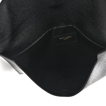 Saint Laurent Grain De Poudre Uptown Pouch Black 6 of 7