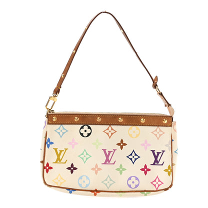 Louis Vuitton Monogram Multicolor Pochette Accessories White 1 of 10