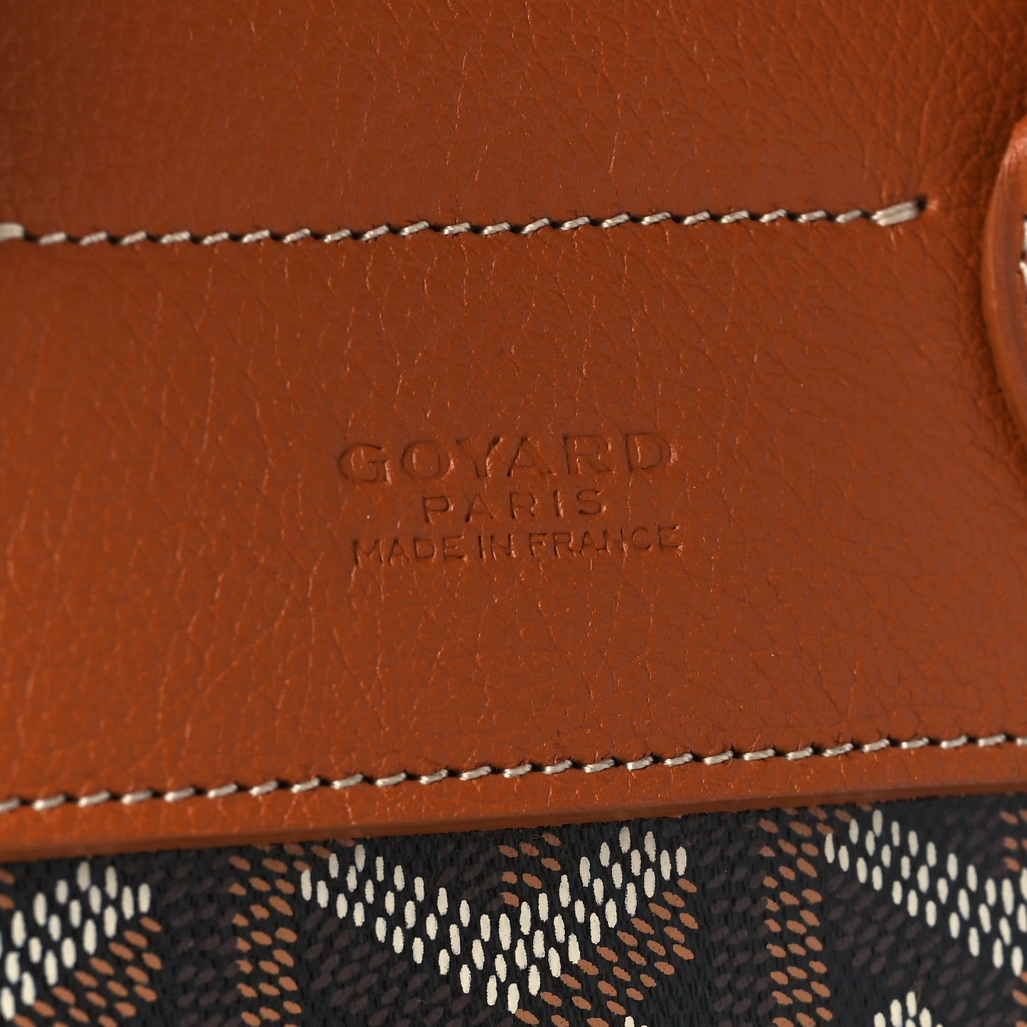 Goyardine Calfskin Mini Alpin Backpack Black Gold