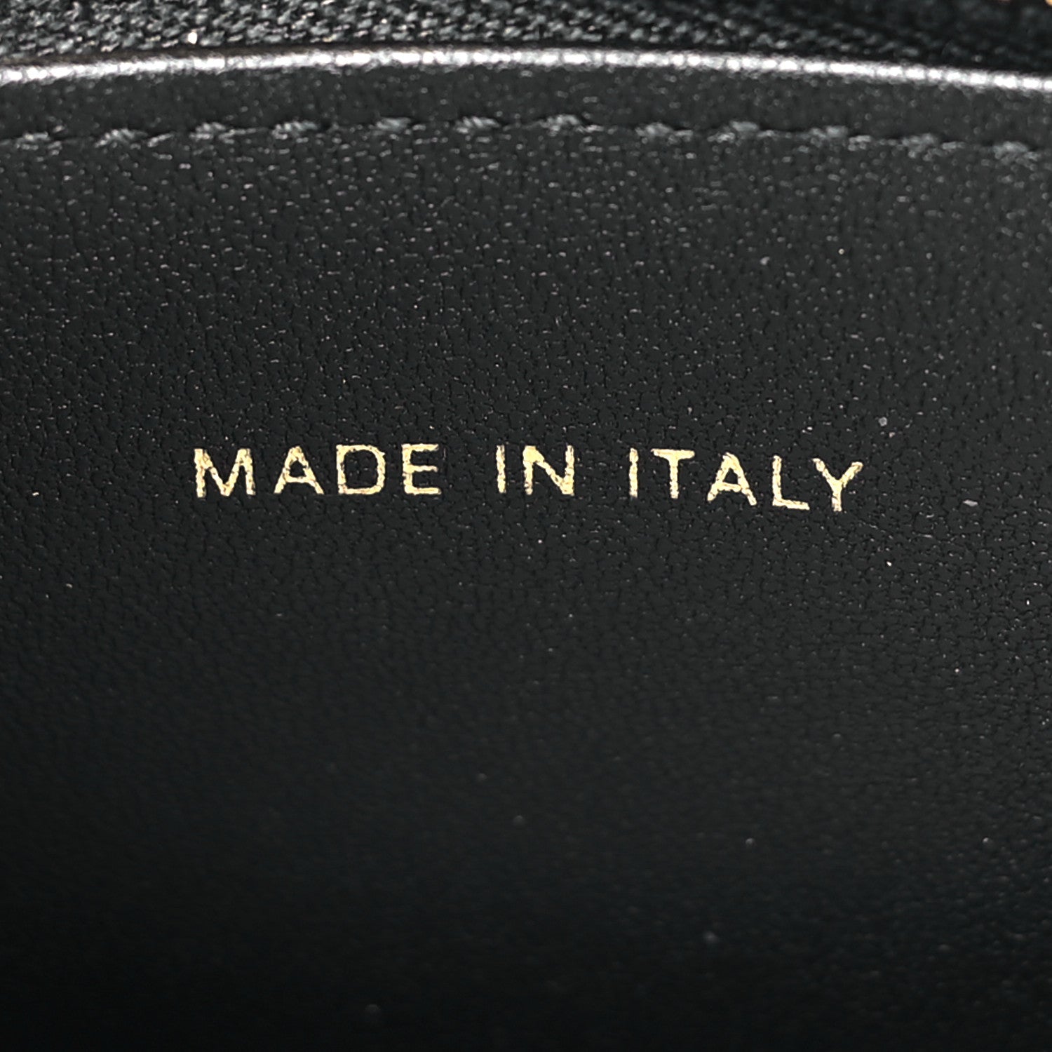 Christian Dior Lambskin Signature CD Vanity Case Black 7 of 10