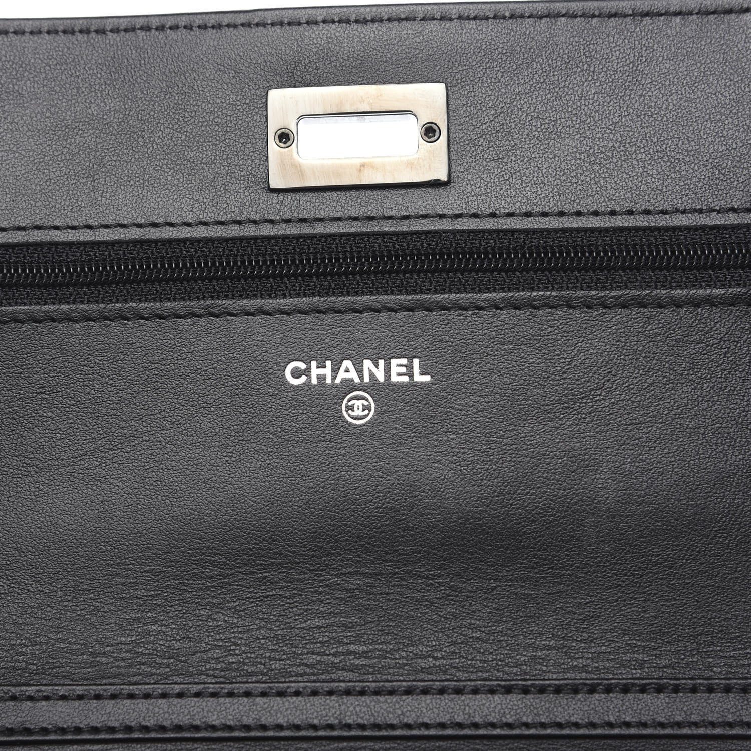 Chanel Aged Calfskin Quilted Reissue Wallet On Chain WOC So Black 4 of 11