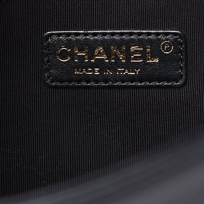Chanel Calfskin Quilted Medium Graphic Flap Beige Black 5 of 13