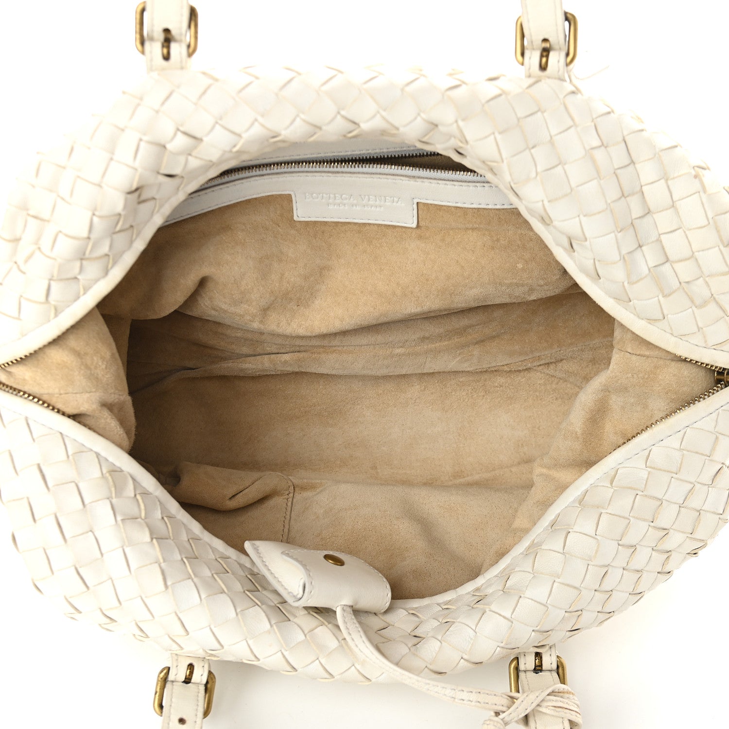 Bottega Veneta Nappa Intrecciato Montaigne Bag White 5 of 10