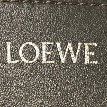 Loewe Shiny Calfskin Medium Puzzle Fold Tote Dark Khaki Green 6 of 17