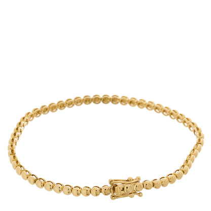 Jennifer Meyer 18K Yellow Gold Mini Bezel Tennis Bracelet 2 of 4