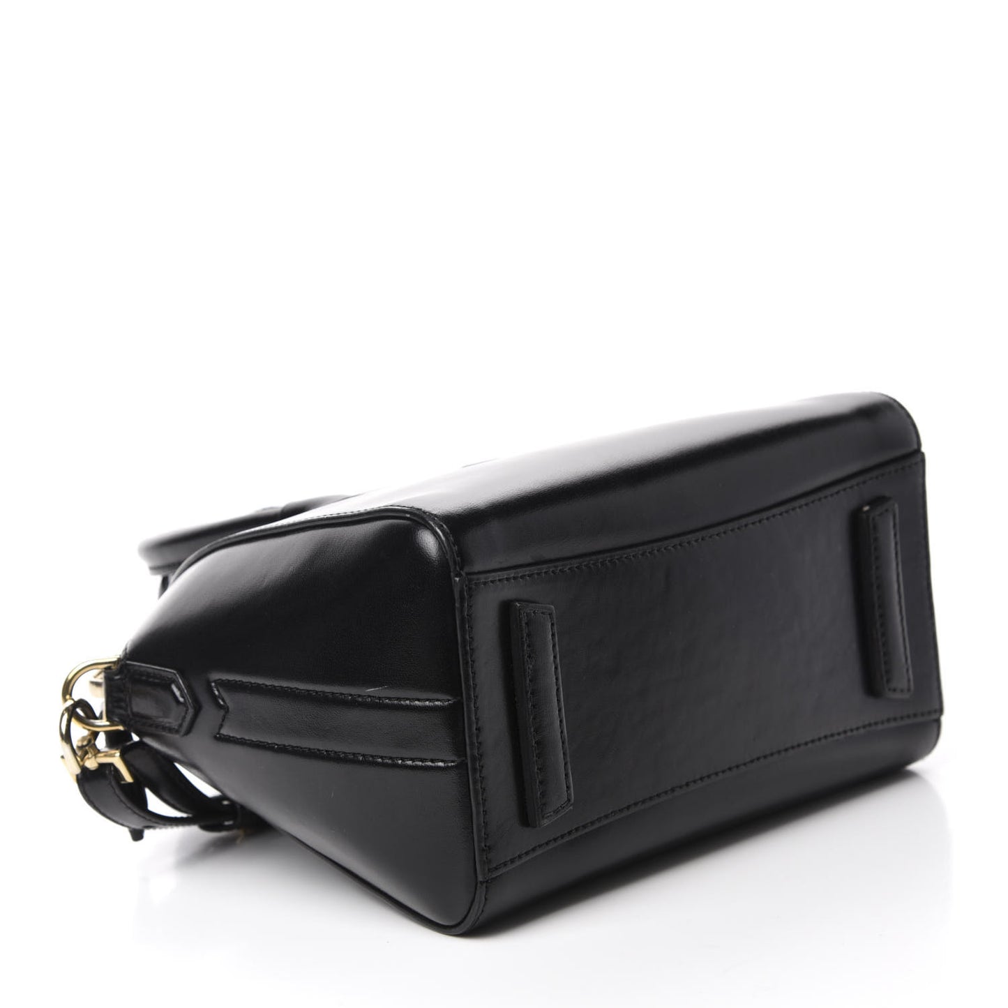 Shiny Lord Calfskin Mini Antigona Black