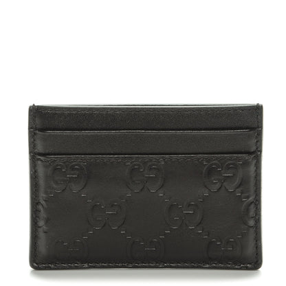 Gucci Guccissima Card Holder Dark Brown 1 of 8