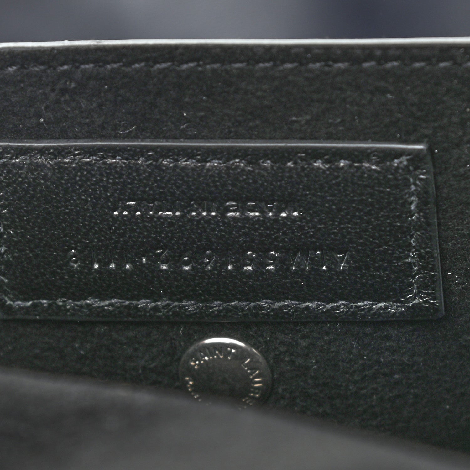Saint Laurent Lambskin West Shopping Bag Dark Notte 8 of 11