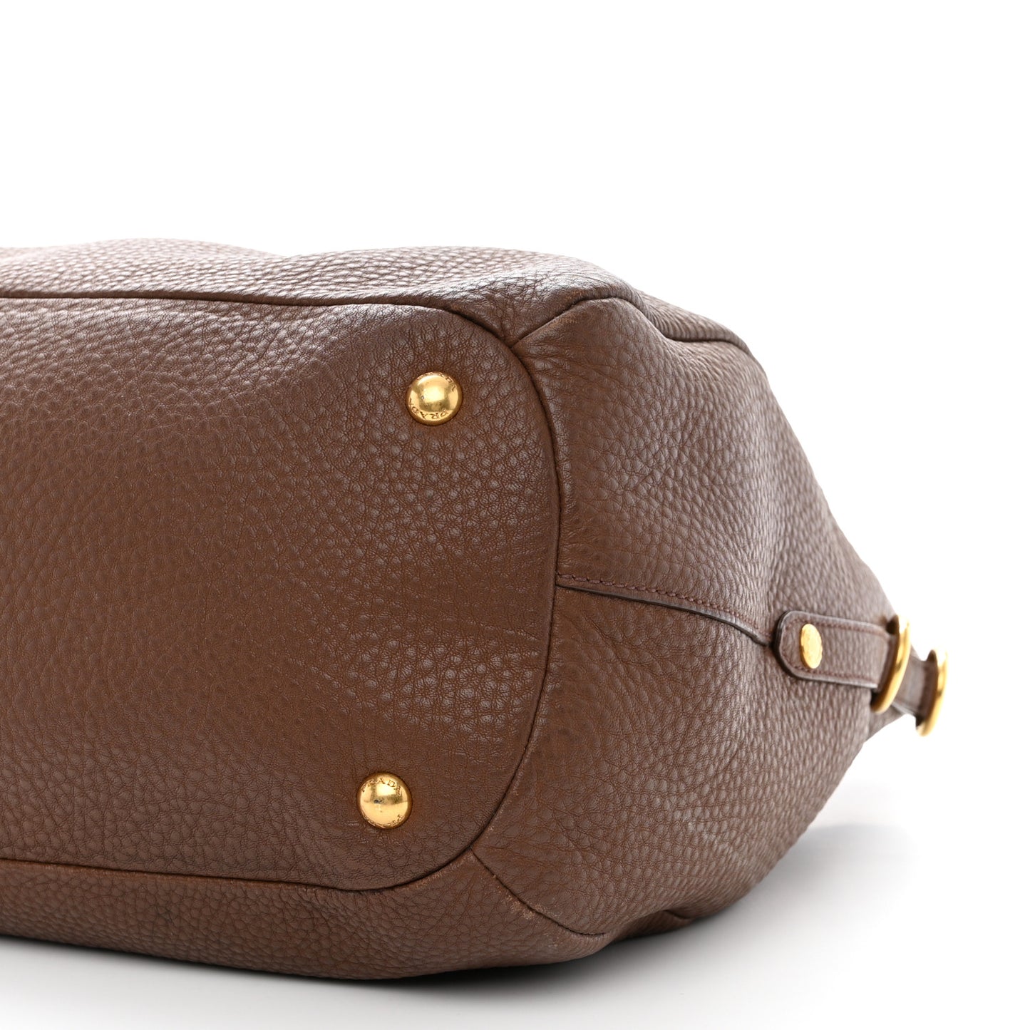 Vitello Daino Shoulder Bag Tabacco