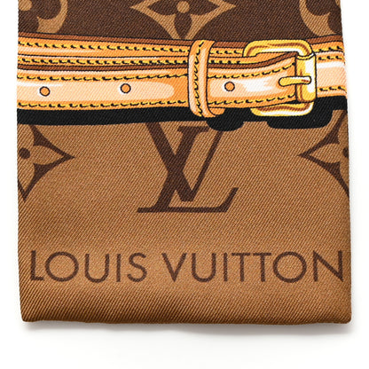 Louis Vuitton Silk Monogram Confidential Bandeau Brown 3 of 6