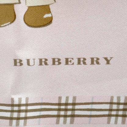 Burberry Silk Nova Check Teddy Bear Scarf Pink 5 of 8