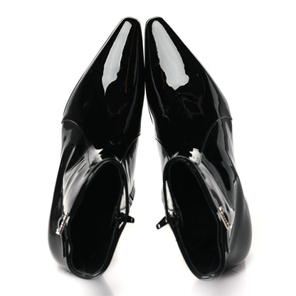 Saint Laurent Patent Arsun Ankle Booties 42 Black 2 of 9