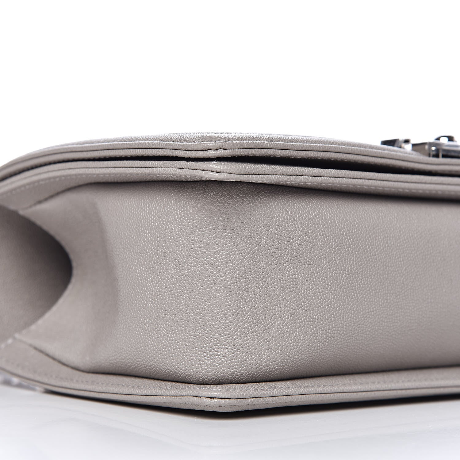 Chanel Caviar Quilted Medium Boy Flap Grey 8 of 10