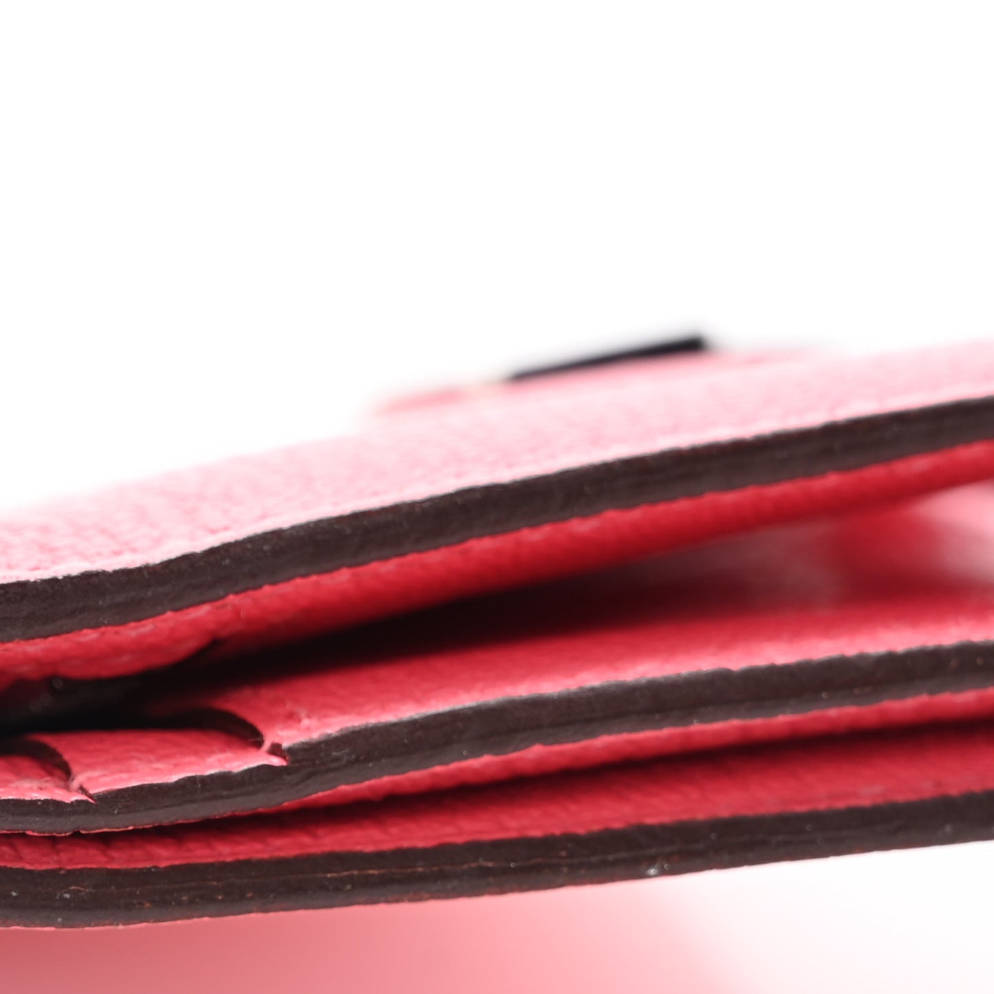 Chevre Mysore Bearn Gusset Wallet Rose Lipstick