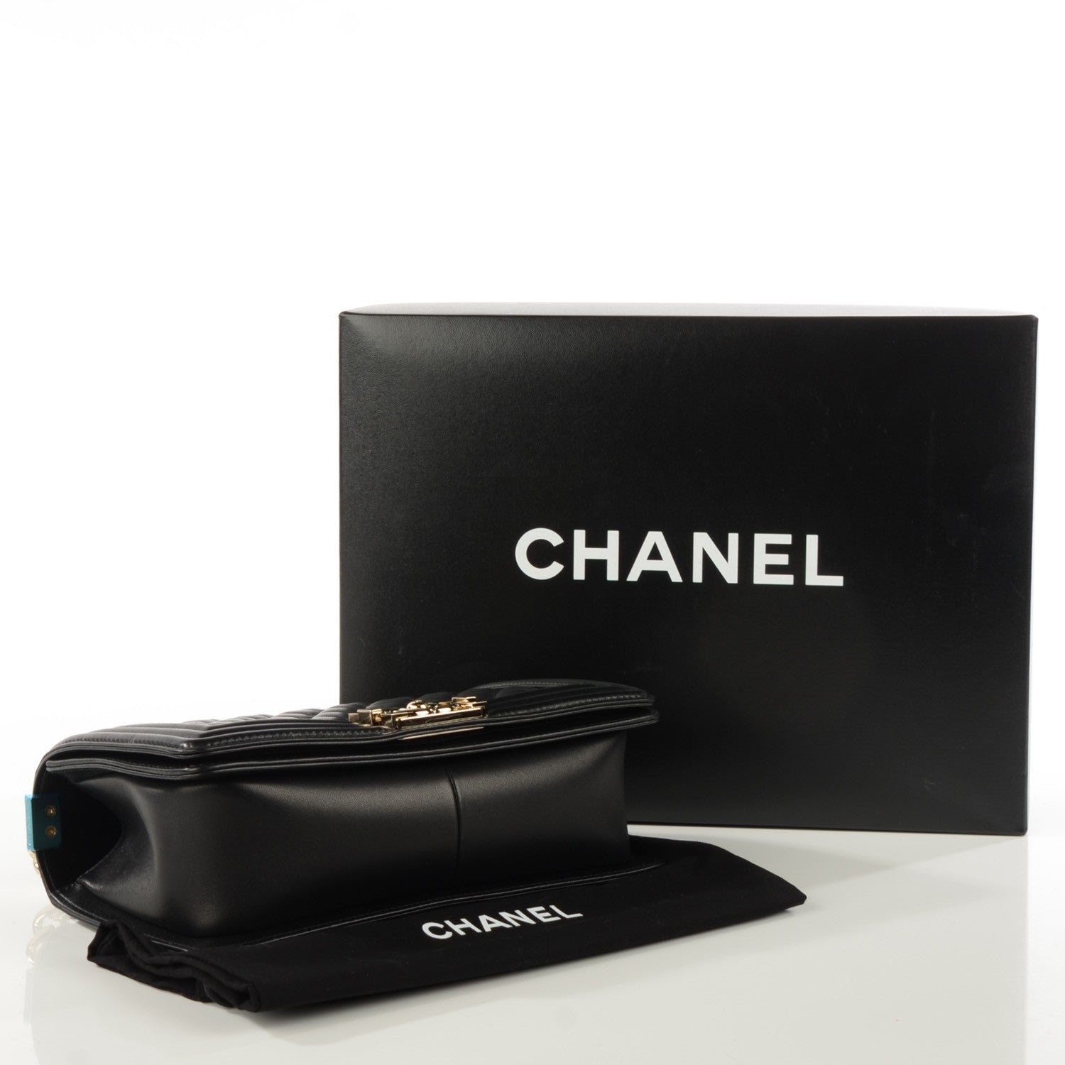 Chanel Lambskin Quilted Medium Boy Flap Black 4 of 9