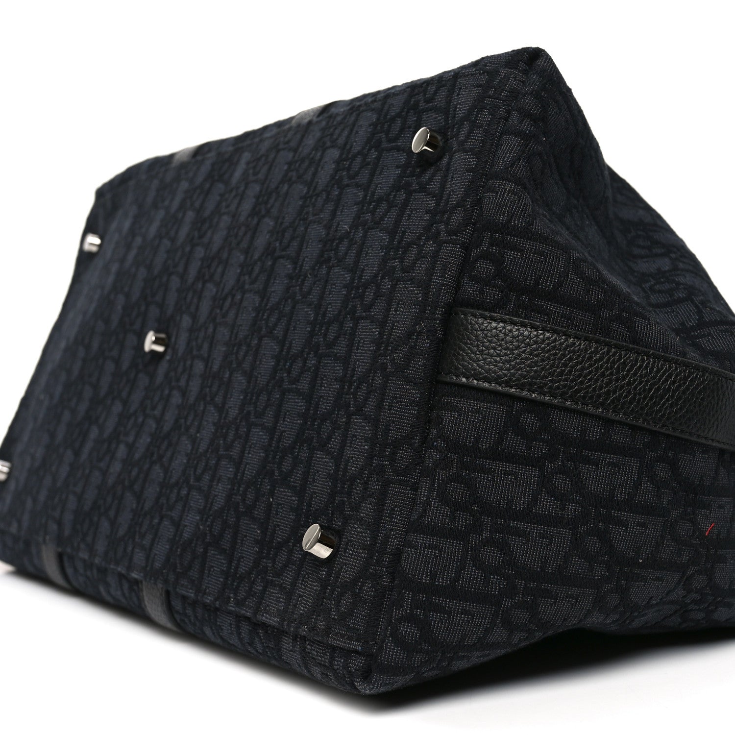 Christian Dior Maxi Oblique Jacquard Weekender 40 Black 10 of 10