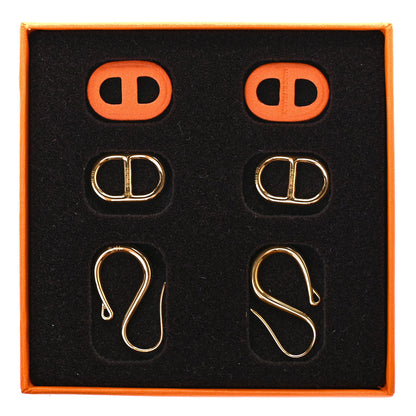 Hermes Swift O'Maillon Earrings Orange 6 of 6