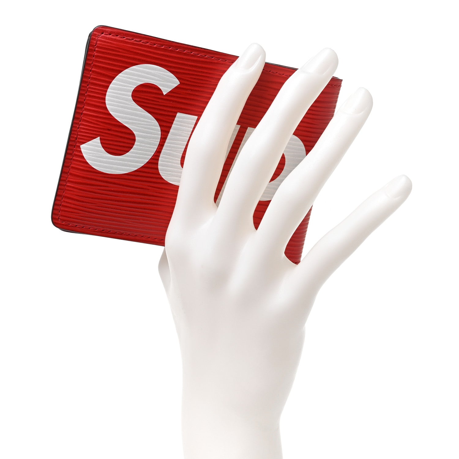 Louis Vuitton X SUPREME Epi Slender Wallet Red 2 of 9