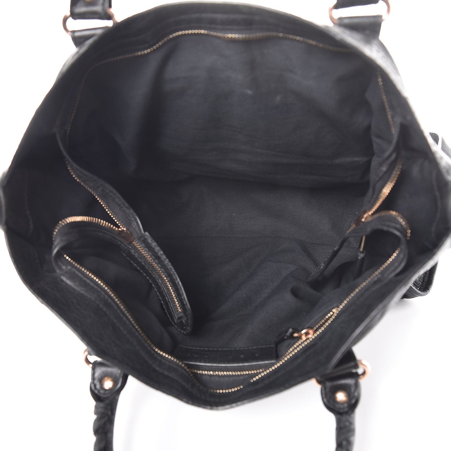 Agneau Giant 12 Rose Gold Hardware City Black