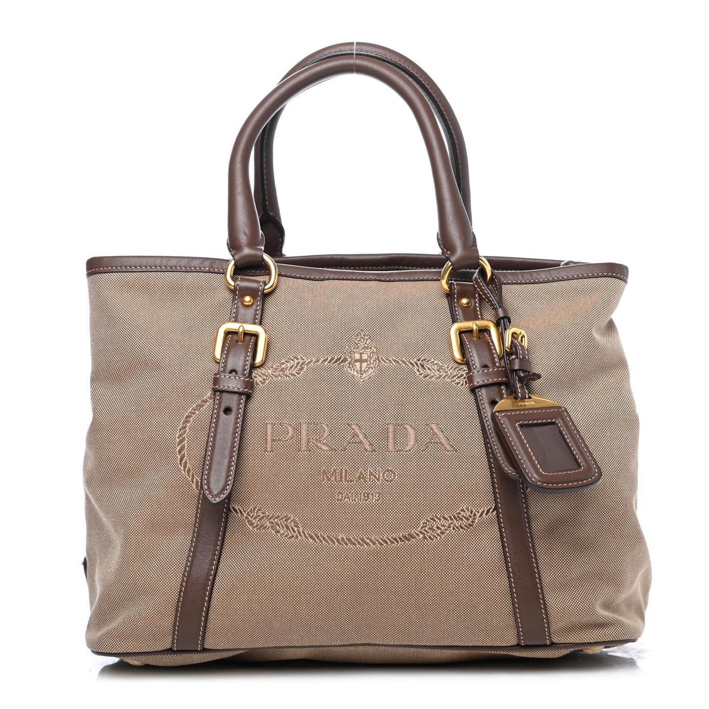 Jacquard Logo Tote Corda Bruciato
