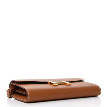 Hermes Epsom Constance Long Wallet To Go Gold 4 of 7