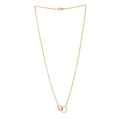 Cartier 18K Yellow Gold Interlocking LOVE Necklace 4 of 13