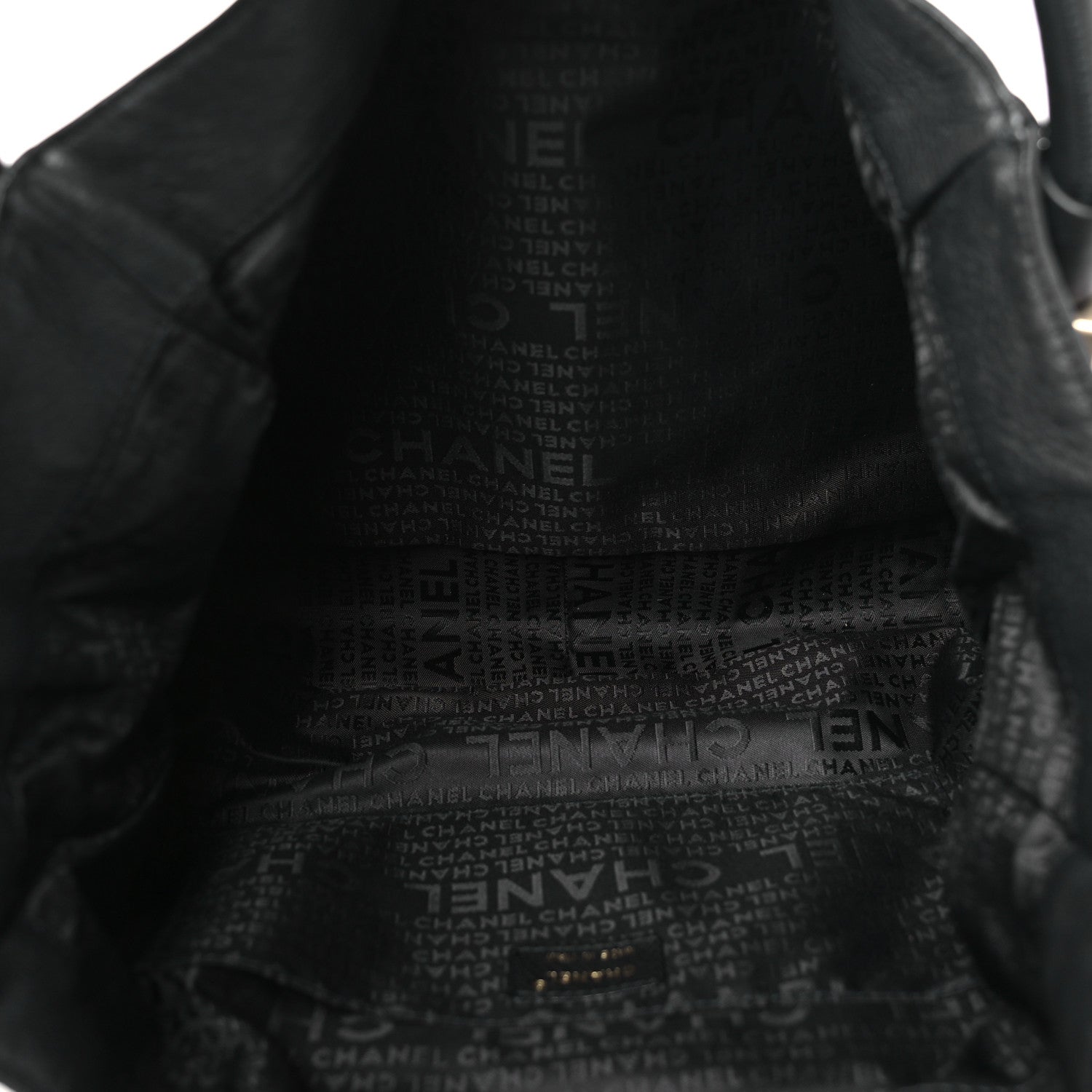 Chanel Calfskin CC Dice Tote Bag Black 6 of 9