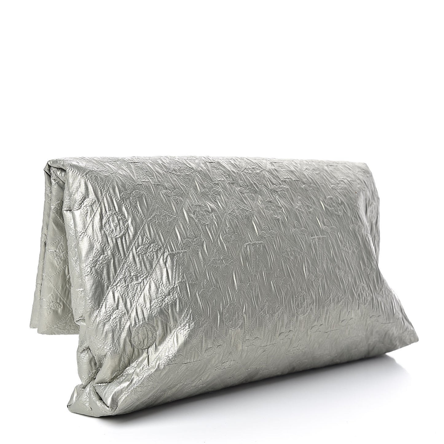 Jacquard Quilted Monogram Limelight Clutch GM Perle