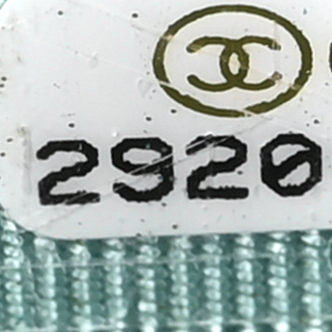 Chanel Caviar Quilted Zip Coin Purse Light Blue 14 of 14