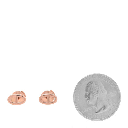 Hermes 18K Rose Gold TPM Farandole Stud Earrings 2 of 5