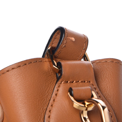 MCM Visetos Studded Drawstring Bag Cognac Gold 13 of 14