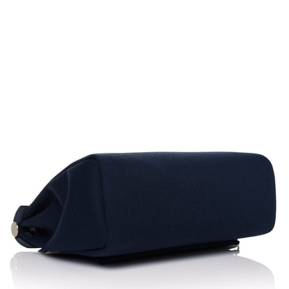 Hermes Military Toile Vache Hunter Herbag Zip PM 31 Black Bleu Indigo 3 of 10