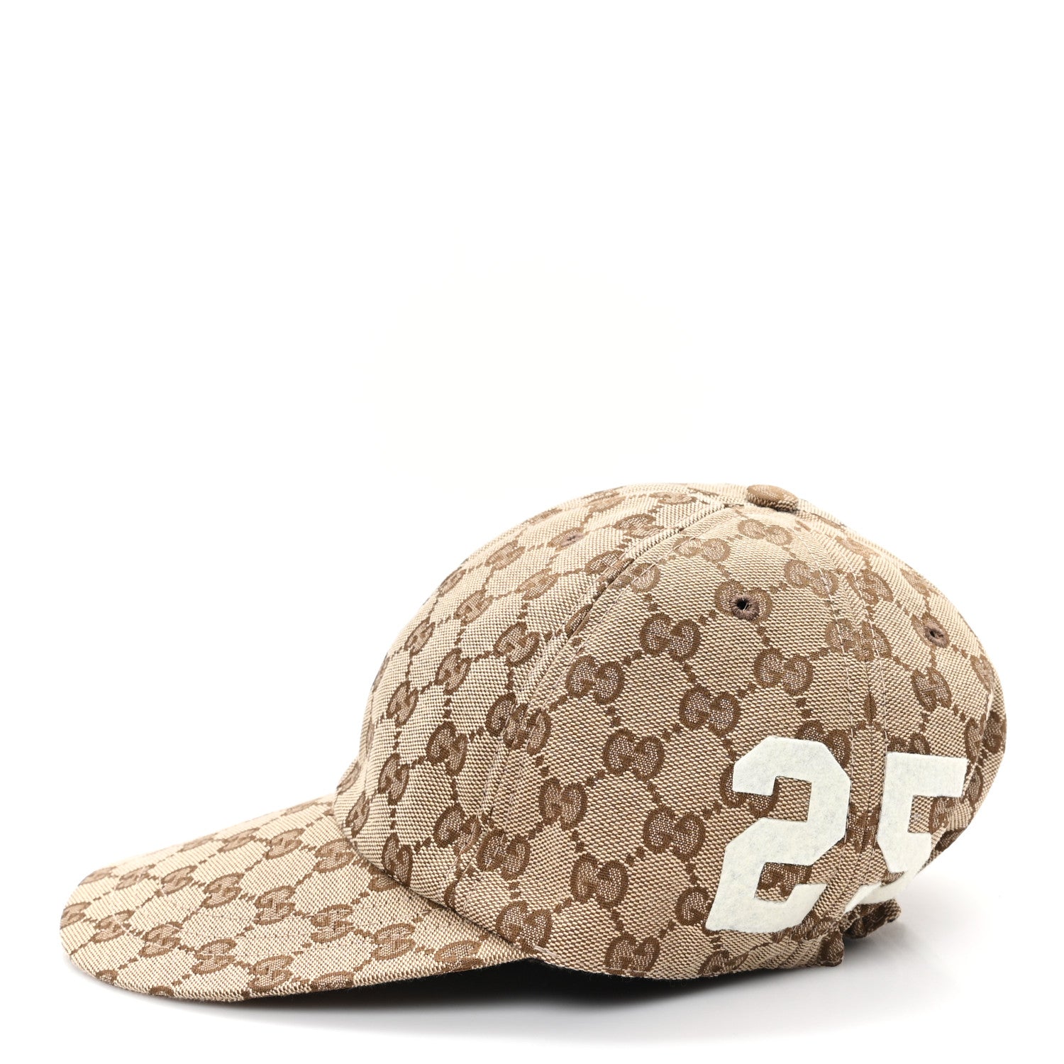 Gucci Monogram Patch Logo Soft Baseball Hat L Beige Cocoa 4 of 10